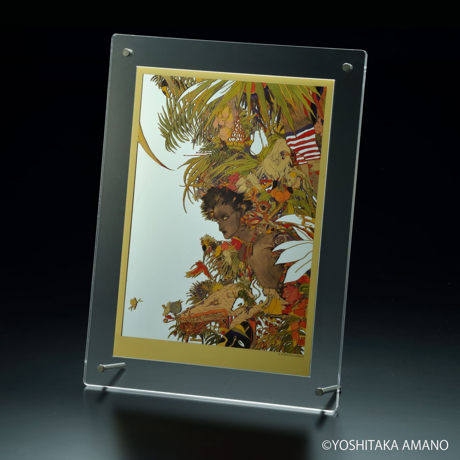 受注生産品》天野喜孝 アートミラー ヒカリキリエ 『楽園の秘密