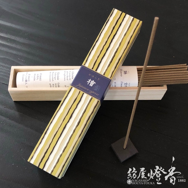 お香/室内香『かゆらぎ【檜（ひのき）】スティックタイプ40本入』日本