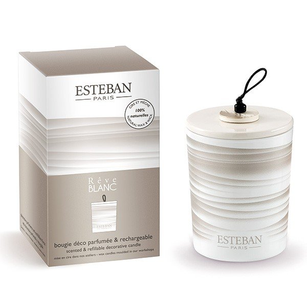 アロマキャンドル『ESTEBAN【レーヴブラン[ReveBLANC]】デコラティブ