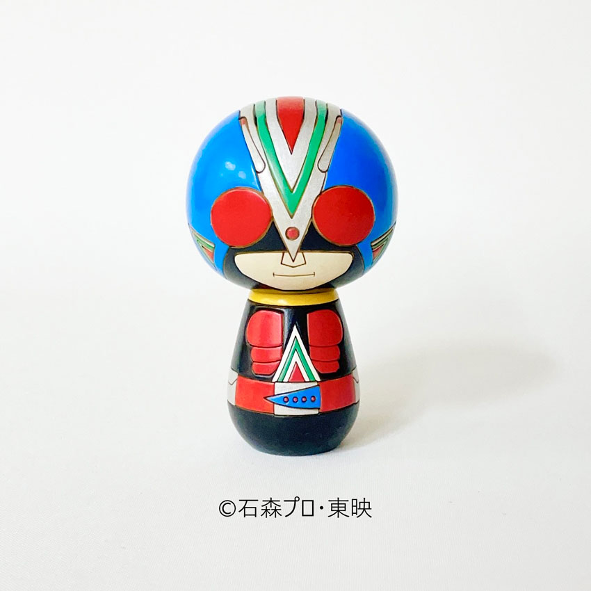 仮面ライダーこけし [ライダーマン] by 卯三郎こけし | 日本の