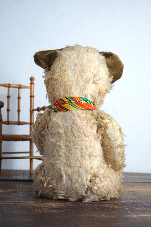 フランス茶色のお耳のアンティークベア59cm 1930-40年代頃 gt-983の