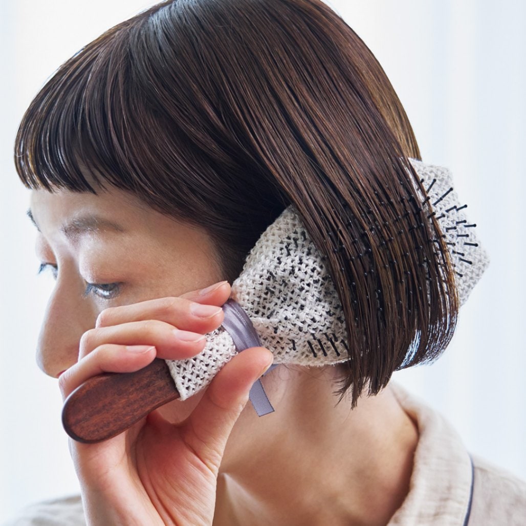 上州絹屋｜セリシンヘアブラシカバー | KONCENT Web shop｜アッシュ