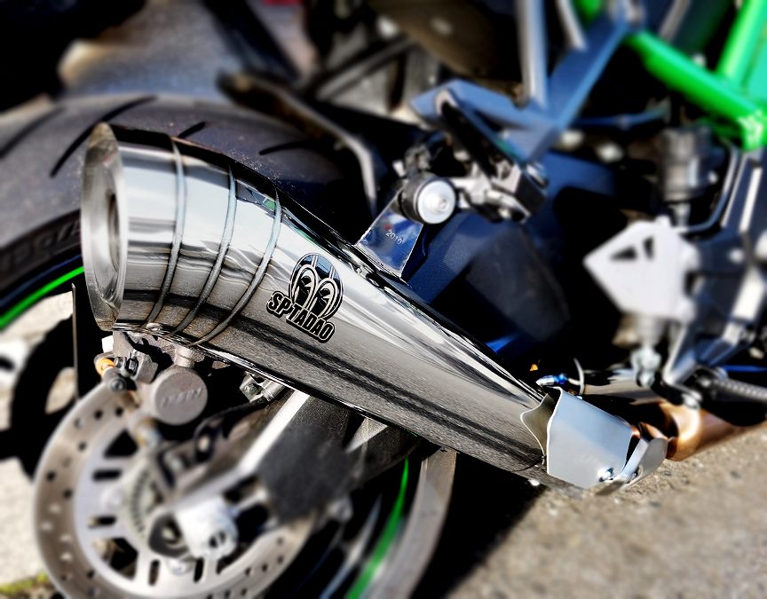 Z H2用 SP忠男 POWERBOX メガホンスリップオンマフラー（ステンレス