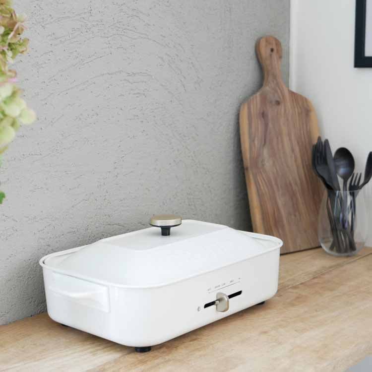 BRUNO】 コンパクト ホットプレート ホワイト｜キッチン用品,キッチン