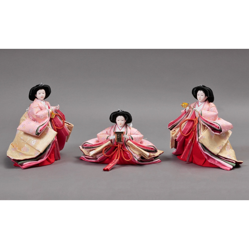 収納三段 親王官女飾り 引き出し式 6HR-N53-Z | 段飾り | 【公式