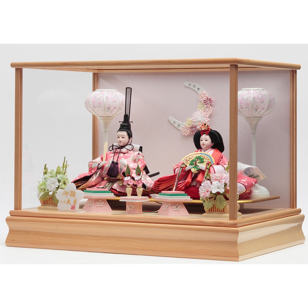 親王ケース飾り ガラスケース 4H-KK7-Z | ケース飾り | 【公式】 人形