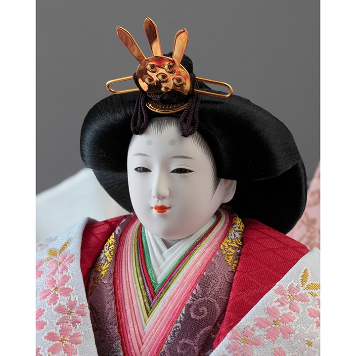 木製三段 親王官女飾り 72HR-G16 | 段飾り | 【公式】 人形の久月