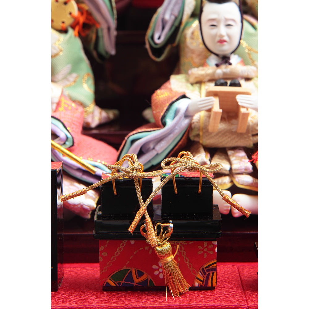 十五人ケース飾り アクリルケース オルゴール付 6H-KK36-Z | ケース