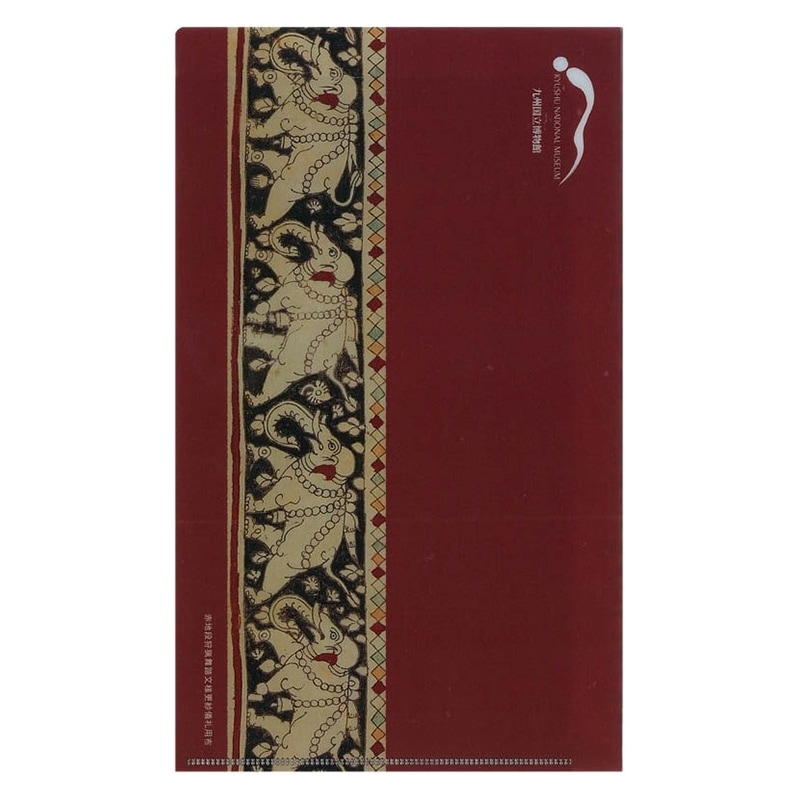 チケットホルダー 赤地段狩猟舞踏文様更紗儀礼用布 | すべての商品