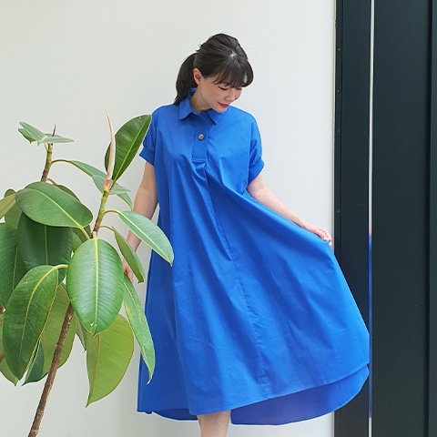 襟付きワンピース【5136302】 | ワンピース | レディースファッション