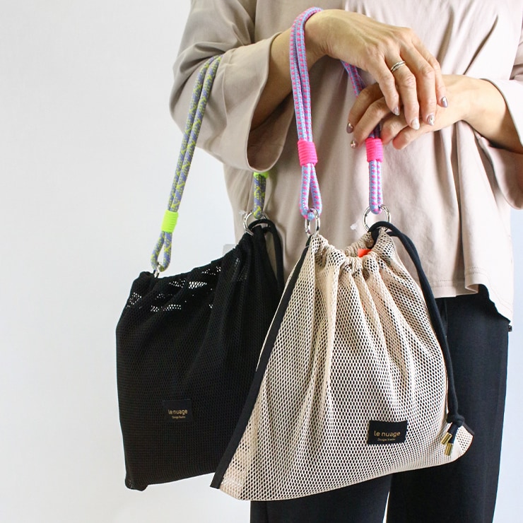 アウトレット K-collection ケイコレクション メッシュバッグ BLACK