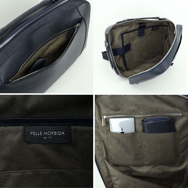 ペッレモルビダ ブリーフケース CAPITANO キャピターノ 型押しレザー