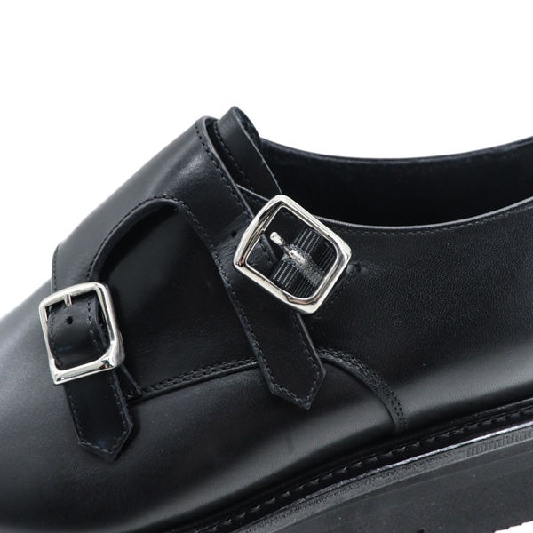 ダブルエイチ レザーシューズ メンズ EXゴアバーンレザー ダブルモンク