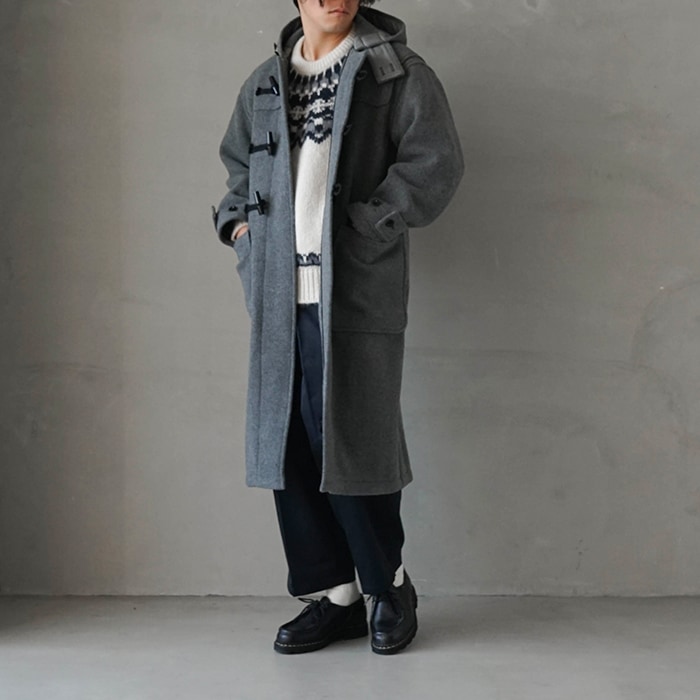 50%OFF】(h2202-co010） / LENO(リノ) / DUFFLE COAT(ダッフルコート