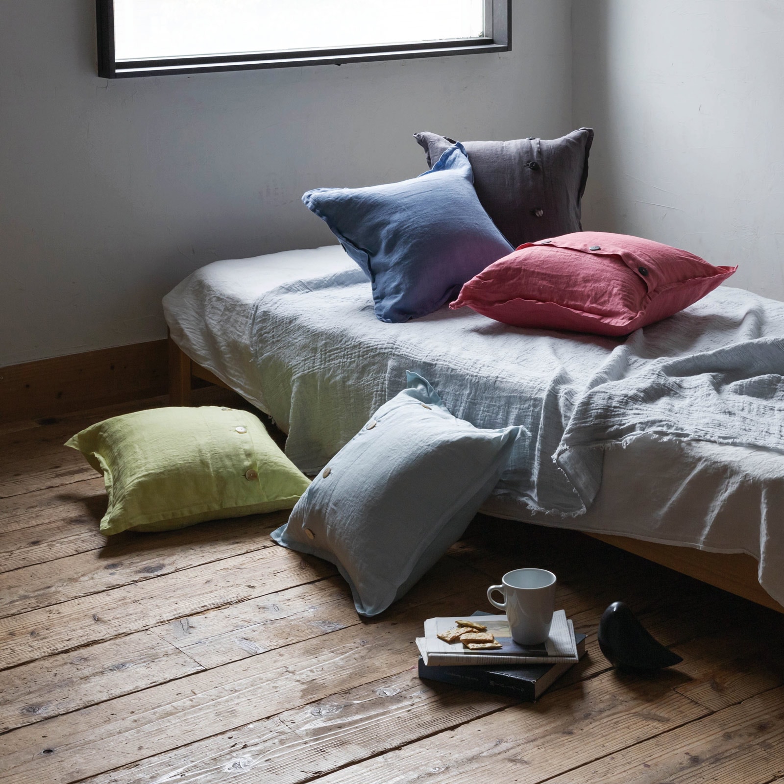 リネンブランケット _ ヴァーグ _ ライトグレイ