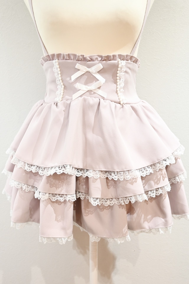 MA*RS】パールリボンフリルスカパン - ピンク size-F | 地雷系・量産型