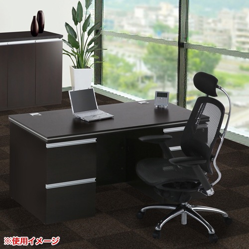 役員デスク 幅1500×奥行750mm エグゼクティブデスク 両袖机 MMD-1575