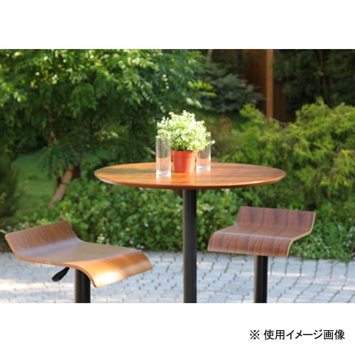 カウンターテーブル 直径700mm ハイテーブル 木製テーブル 円形 机