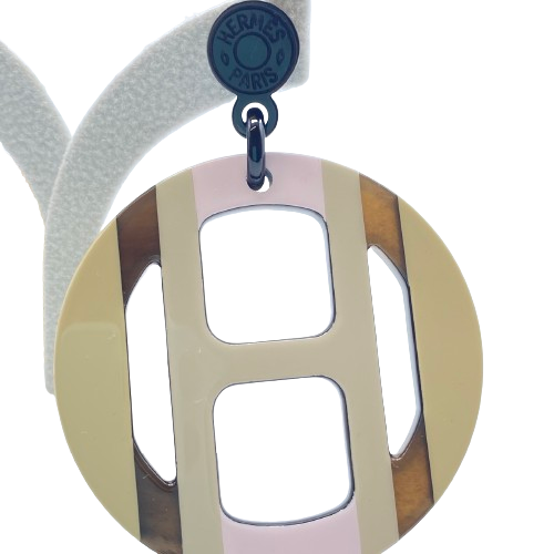 エルメス Hエキップピアス バッファローホーン ラッカー - ブランド品