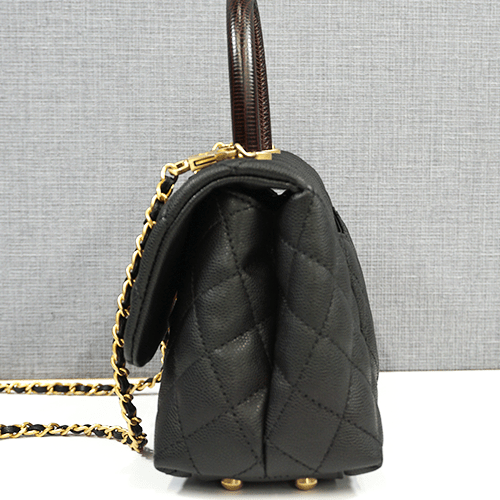 シャネル ココハンドル トップハンドル フラップ バッグ A92990