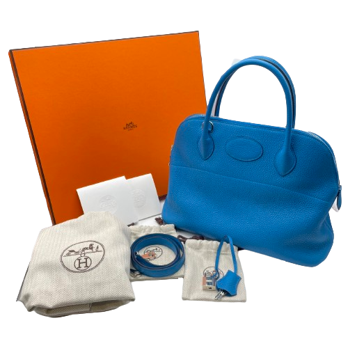 エルメス ボリード マカロン 31 ブルーフリーダ トリヨンクレマンス