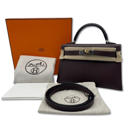 エルメス ミニケリー2 ルージュセリエ エプソン エレクトラム金具 K