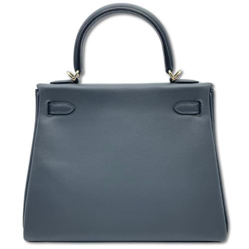 エルメス ケリー 25 グリミスティ/ノワール スイフト パーマブラス金具