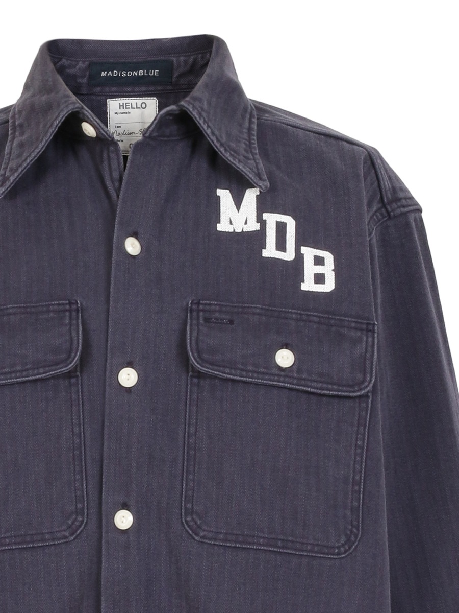 HAMPTON SH HERRINGBONE | SHIRT/BLOUSE | MADISONBLUE