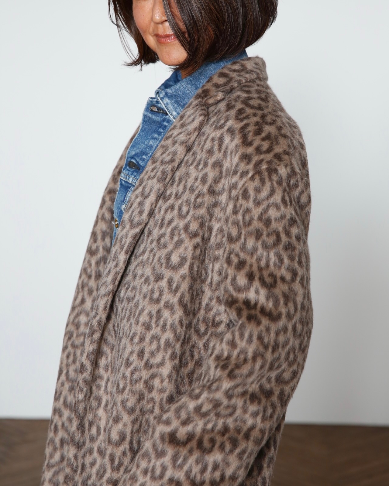EGG SHAPED COAT LEOPARD | COAT | MADISONBLUE