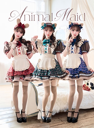 MalyMoon】ブラウンチェック メイド服 Amazon.co.jp: Malymoon