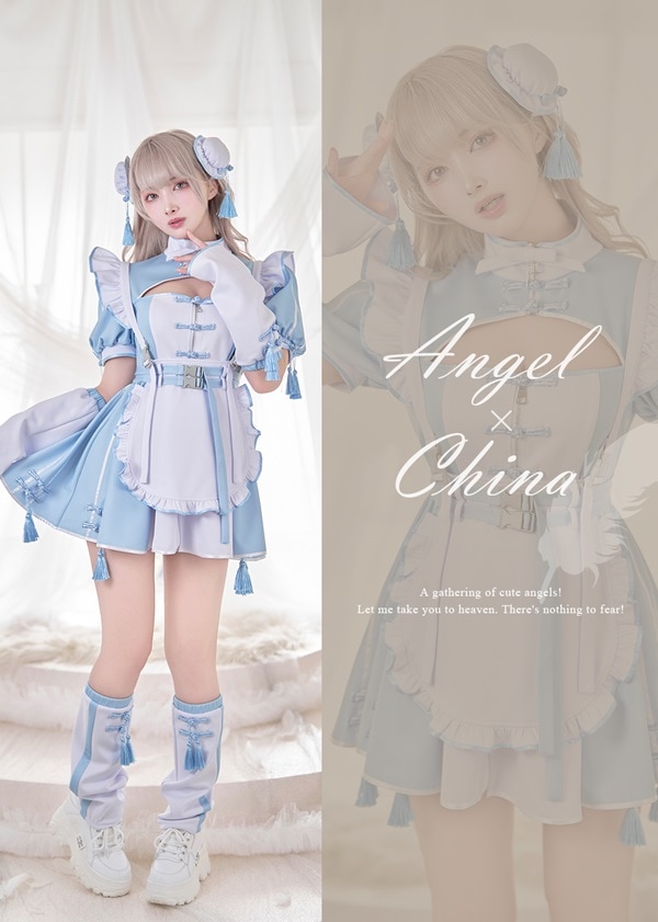 即日発送】..天使界隈..チャイナワンピースドールメイド《ハロウィン