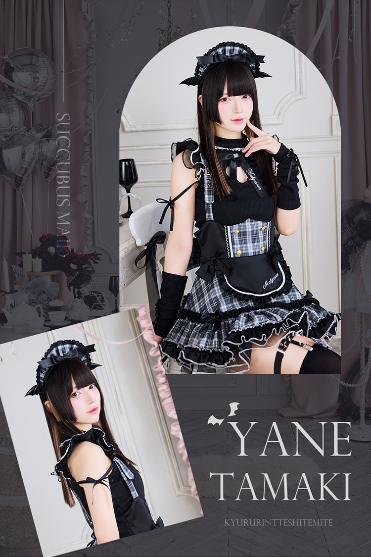 即日発送】【きゅるりんってしてみて着用】ガーリーロックサキュバス