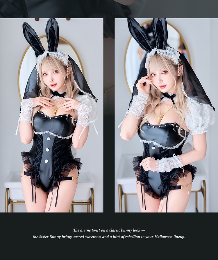 即日発送】グレースドレザーバニーシスター《ハロウィンコスプレ9点