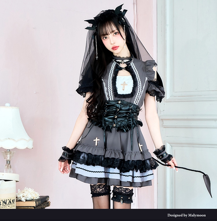 即日発送】【中村里砂着用】ゴシックデビルシスター《オリジナル