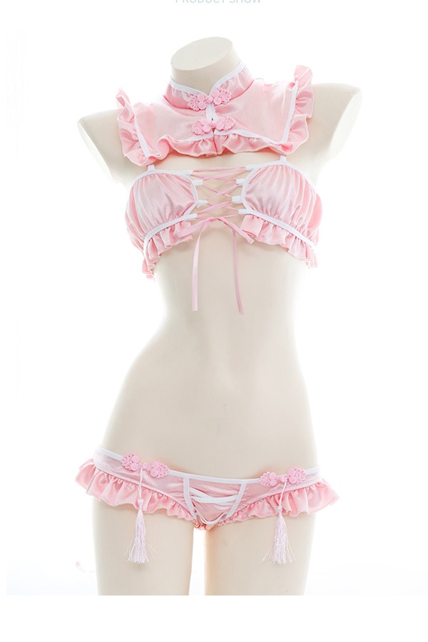 取り寄せ】セクシーチャイナコスランジェリー《かわいいコスプレ2点