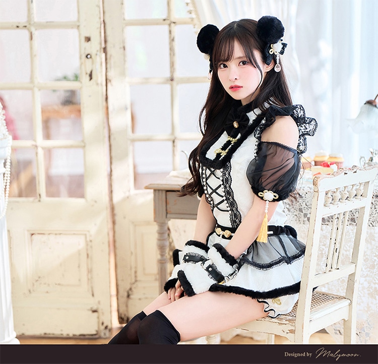 ホワイトは予約】【藤咲凪着用】プリュムパンダチャイナ《ハロウィン