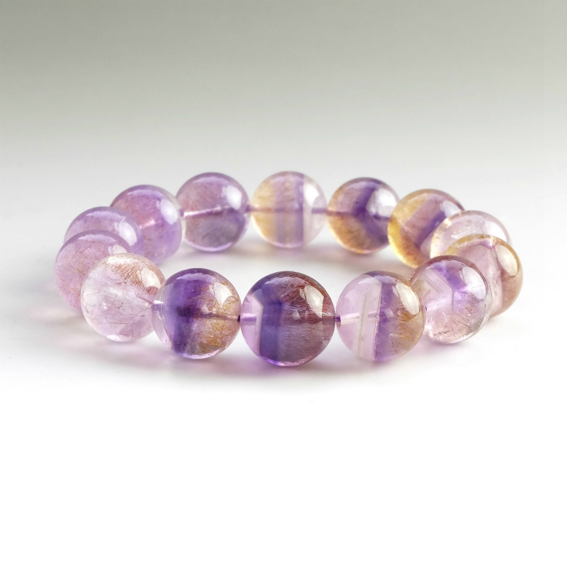 アメジストエレスチャルファントムブレスレット16mm｜マライカ公式通販