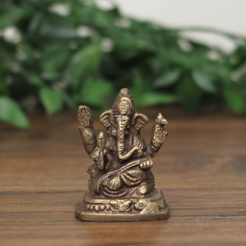 ヒンドゥー教神様 真鍮製ガネーシャ｜マライカ公式通販