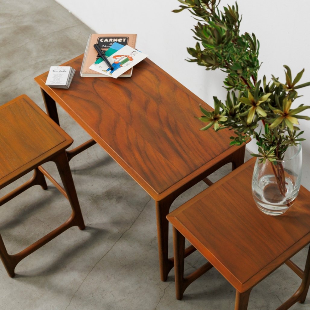 ローズウッドのネストテーブル [MF-053]｜一点モノ家具通販のマルニ