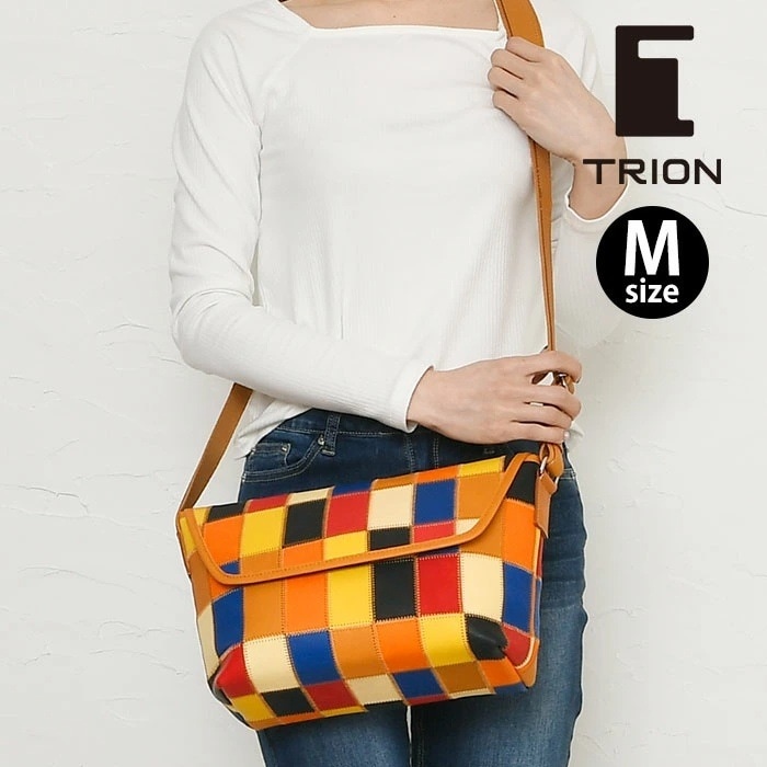 TRION トライオン メンズ レディース DPC1M 本革 A4 マルチカラー M