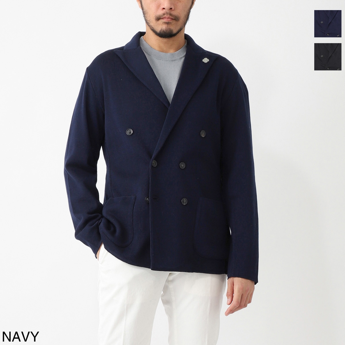 アウトレット】【ラスト1点】LARDINI ラルディーニ ダブルブレスト