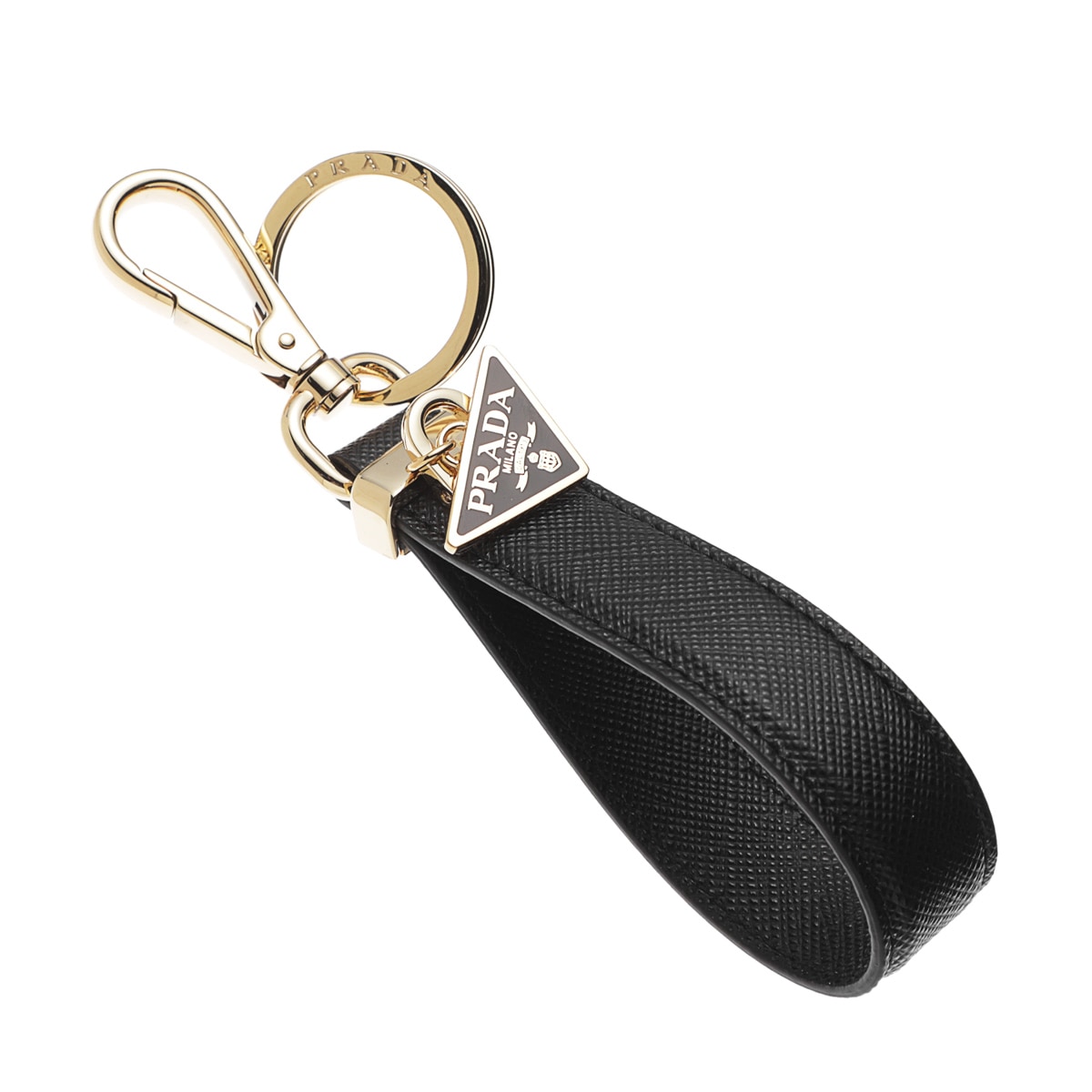 アウトレット】PRADA プラダ キーリング/バッグチャームレザー