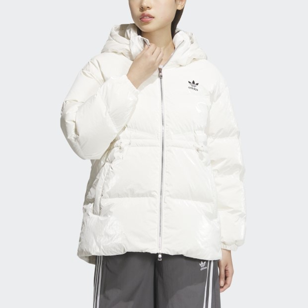 レディース シャイニーマテリアル ストリートダウンジャケット