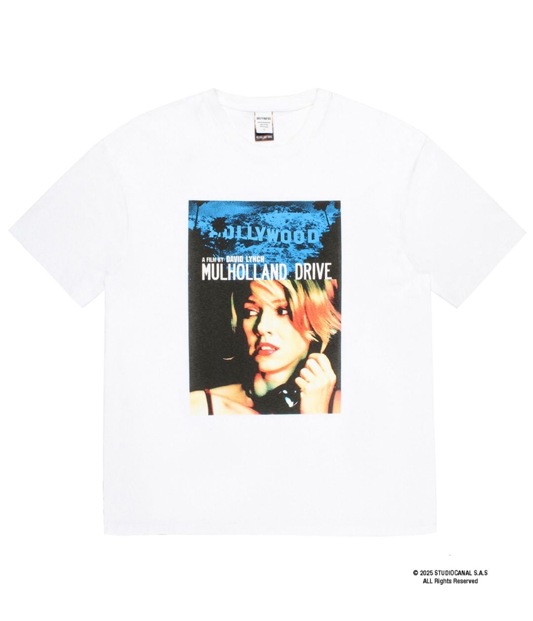 MULHOLLAND DRIVE / WASHED HEAVY WEIGHT T-SHIRT (TYPE-2)【WHITE