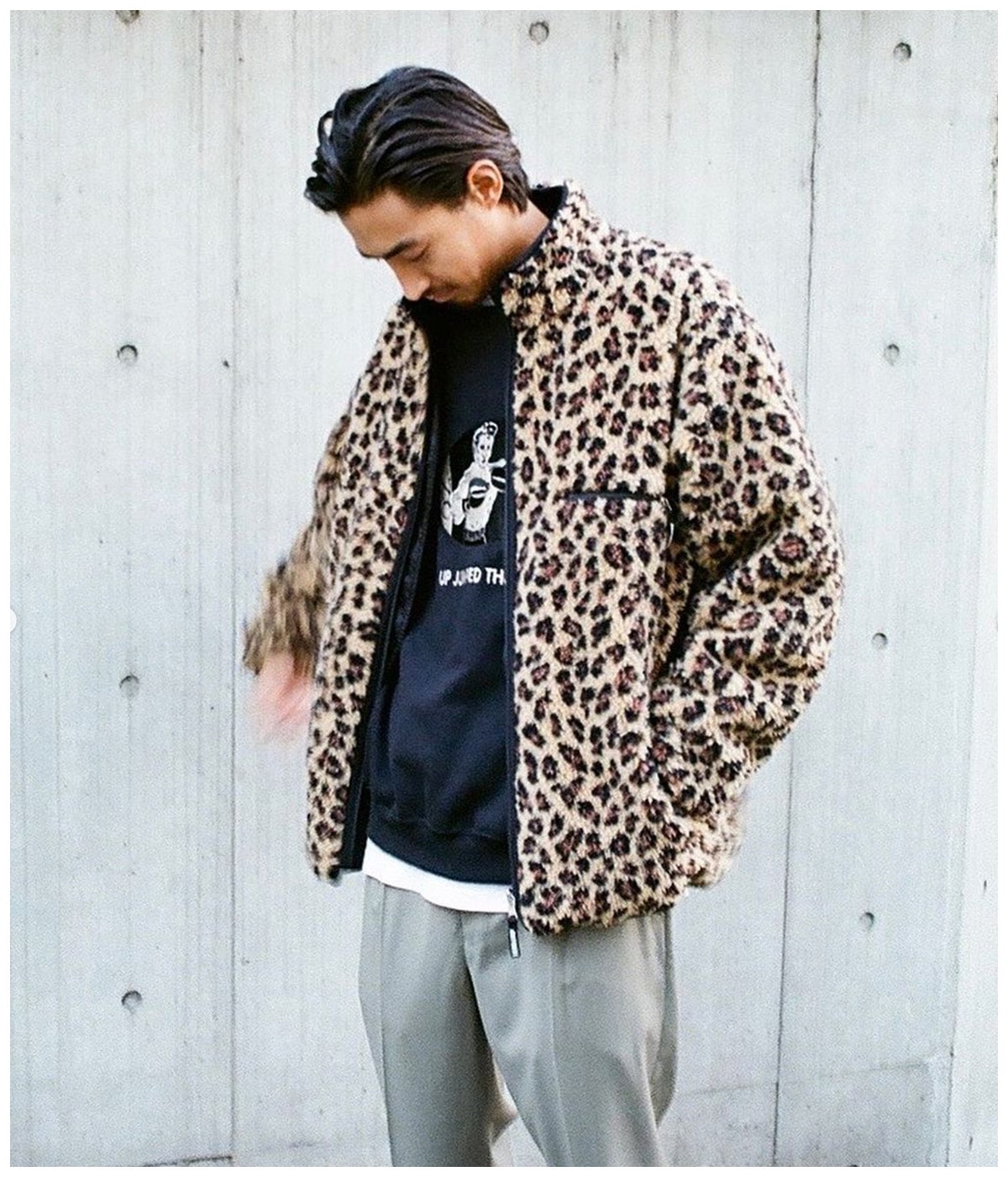 REVERSIBLE LEOPARD BOA FLECE JACKET【BEIGE】｜WACKO MARIA｜MELTING
