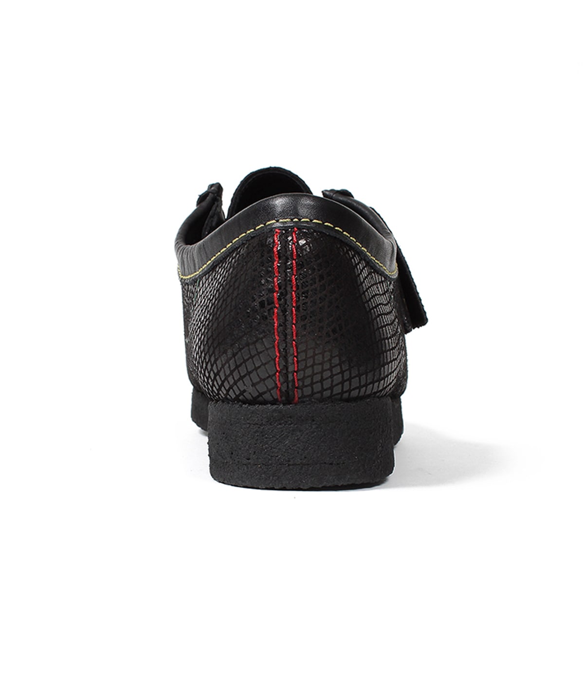 CLARKS ORIGINALS / SNAKE EMBOSSED LEATHER WALLABEE【BLACK】｜WACKO