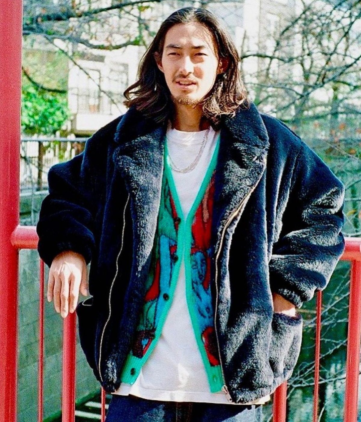 FUR DOUBLE RIDERS JACKET【BLACK】｜WACKO MARIA｜MELTING POT（正規