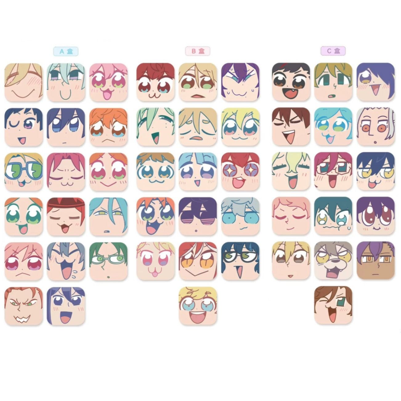 7/26〆】【選べる10点セット】ぶくスタ萌顔缶バッジ 偶像夢幻