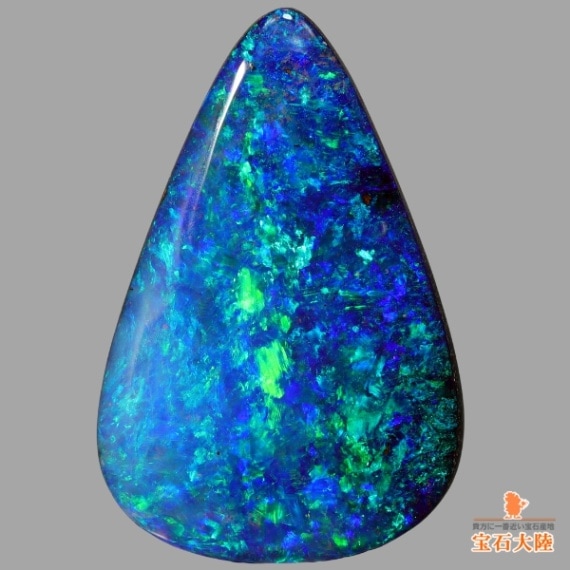 天然ボルダーオパール 17.86ct 【蒼海美遊色】 極上 オーストラリア
