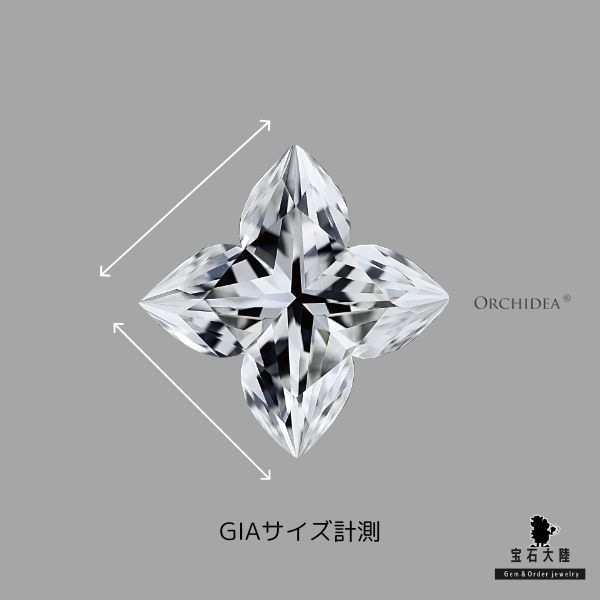 天然ダイヤモンド 0.23ct 【オーキディアカット】E VS2 GIA鑑定付
